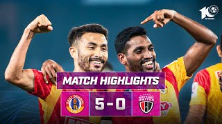 Match Highlights  East Bengal FC 50 NorthEast United FC  MW 8  ISL 202324 [upl. by Kcolttam]