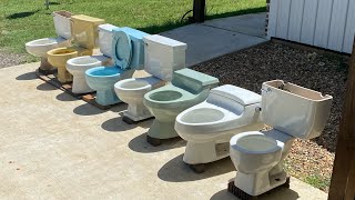 Flushing 8 Toilets In A Row [upl. by Noimad236]