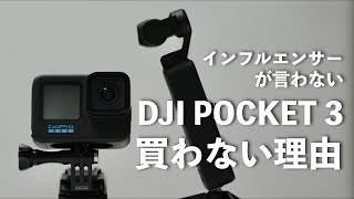 DJI POCKET3買わない理由（アクションカムとジンバルカメラの比較） [upl. by Narat786]