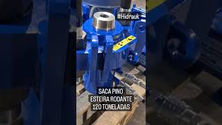 Saca Pino de Esteiras Rodante 120 Toneladas  Modelo Manual e Hidropneumático SacaPinoEsteira [upl. by Asert]