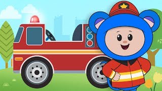 Fire Engine Fire Engine  Mother Goose Club Nursery Rhymes [upl. by Hatokad]