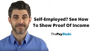 How To Show Proof Of Income For SelfEmployed [upl. by Youlton]