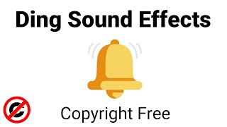 Ding Sound Effects Copyright Free [upl. by Wawro]