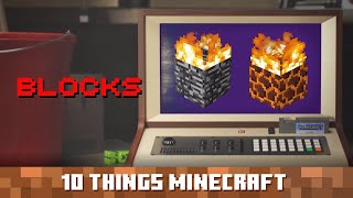 Blocks Ten Things You Probably Didnt Know About Minecraft [upl. by Orv]