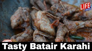 Batair Karahi Recipe  Tasty Quail Karahi  Life Skills Kitchen [upl. by Nuhsar522]