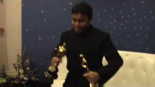 AR RAHMAN Winning OSCAR AWARD FOR JAI HO 2009 [upl. by Lehctim319]