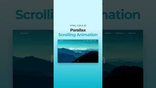 Parallax Scrolling Website HTML CSS JavaScript [upl. by Orsola]