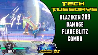 Blaziken Max Damage Flare Blitz Combo Pokkén Tournament DX [upl. by Alberic906]