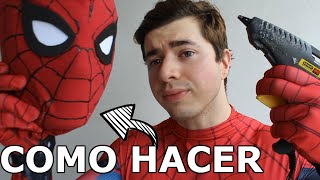 COMO HICE LA MASCARA DE SPIDERMAN  desde cero  Carlos Te [upl. by Harimas]