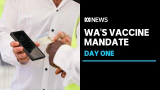 Day one for WAs sweeping vaccine mandate as businesses customers adjust to new rules  ABC News [upl. by Skurnik]