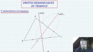 Tracer les médiatrices dun triangle  Collège  Petits Savants [upl. by Sitoeht]