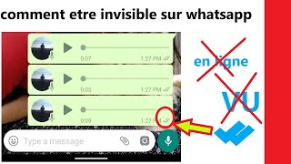 comment être invisible sur WhatsApp  lire les messages WhatsApp sans être vu [upl. by Torey]