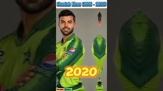 Shadab Khan Career Evolution shadabkhan cricket cricketlover shorts [upl. by Ynotna]