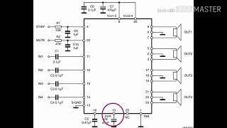 TDA7388 ic amplifier circuit diagram SL Electronic [upl. by Corty]