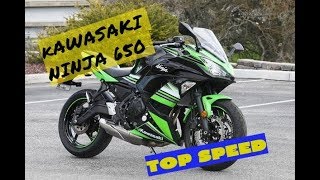 KAWASAKI NINJA 650 2017 TOP SPEED [upl. by Bowie]