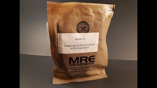 2023 Cuban Beef Picadillo Prototype US MRE Review Meal Ready to Eat Taste Testing [upl. by Harlin]