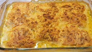 How to make a Chicken Cobbler Casserole good eating [upl. by Eelsew351]