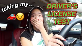 taking my DRIVERS LICENSE TEST 🚗 Vlogmas Day 10 [upl. by Jackelyn]