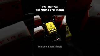 Triggering FIRE ALARMS amp SIREN for the 2024newyear [upl. by Otrepur]