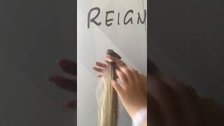 Silk Weft Hair Extensions  REIGN HAIR [upl. by Accber]