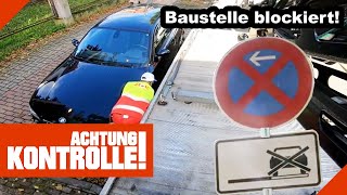 quotMitten drin im PARK und HALTEVERBOTquot PKW blockiert Baustelle 12 Kabel Eins Achtung Kontrolle [upl. by Furey]