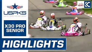 2024 US Pro Kart Series Round 1 Highlights X30 Pro Senior [upl. by Tjader]