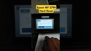 How to Reset Epson WF5799 Printer Epson printer [upl. by Epilihp]