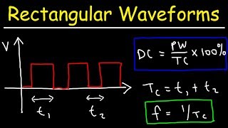 Duty Cycle Pulse Width amp Frequency  Rectangular and Square Waves [upl. by Dov]