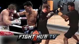 Canelo Alvarez Spars and Trains with Dmitry Bivol in Preparation for Artur Beterbiev Rematch [upl. by Colley]