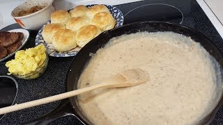 No Fail Sausage Gravy Secrets Revealed  The Hillbilly Kitchen [upl. by Drolyag860]