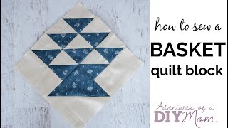 Basket Quilt Block Pattern [upl. by Nolly]