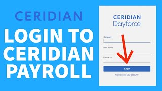 How To Login To Ceridian Payroll Ceridian Dayforce Employee Payroll Login [upl. by Levitan]