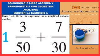 Ejercicio 1 resuelto sección 14 libro algebra y trigonometria con geometria analitica [upl. by Arikaahs]