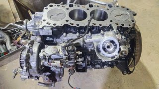 Toyota land cruiser Prado 1kz Te engine restoration Completely [upl. by Ahsiemal]