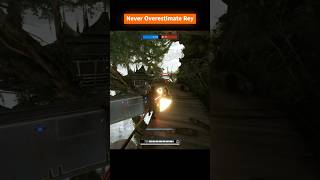 Never overstimate Rey in Star Wars Battlefront 2 battlefront2 starwars starwarbattlefront2 [upl. by Gnah]