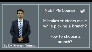 NEET PG counselling Commonest mistakes students make while picking a PG seat neetpgcounselling [upl. by Sela]