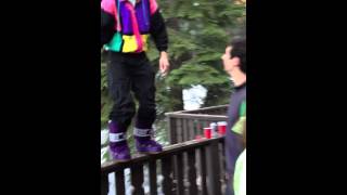 Power Hour back flip off of a porch railing [upl. by Ailegnave]