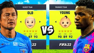 OLDEST vs YOUNGEST in FIFA 22 👴🏼👶🏼 [upl. by Azial]