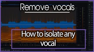 How to Isolate Vocals from Any Song [upl. by Nidak953]