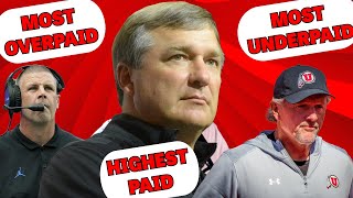 TOP 10 HIGHEST PAID MOST OVERPAID MOST UNDERPAID COLLEGE FOOTBALL HEAD COACHES IN 2024 [upl. by Esetal]