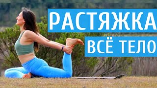 РАСТЯЖКА на ВСЕ ТЕЛО ДЛЯ ПРОДОЛЖАЮЩИХ  Утренняя Растяжка после ТРЕНИРОВКИ  Йога chilelavida [upl. by Ahsa]