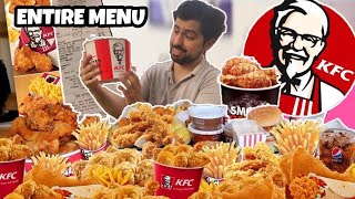 ORDERED the entire KFC MENU and this happened 😐😐 [upl. by Assile807]