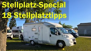 Wohnmobilstellplätze Special  18 Stellplatztipps [upl. by Hamo]