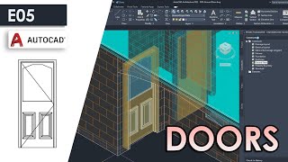 DOORS amp OPENINGS in AutoCAD Architecture 2023 [upl. by Akla]