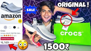 I Bought Original CROCS in Cheap Price😱  Unboxing Crocs Literide 360🔥 [upl. by Ignatz323]