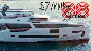 Discover Pure Opulence 2021 SIRENA 88 Yacht Walkthrough  Unveiling Nautical Luxury [upl. by Etnelav686]