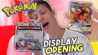 Glurak GX ✨ 12x Booster🔥 Pokemon Display Opening  deutsch [upl. by Ahsehyt27]