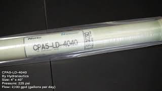 CPA5LD4040 4 x 40 225 psi Reverse Osmosis Membrane [upl. by Ponzo35]