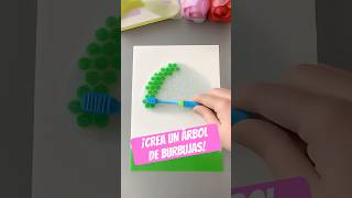 ¡Crea un Árbol Divertido con Plástico de Burbujas 🌳🎨 manualidades [upl. by Marinna448]