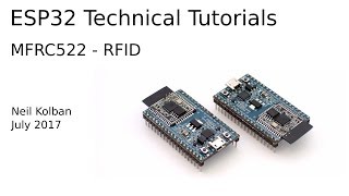 ESP32 Technical Tutorials RC522 RFID [upl. by Akilak350]